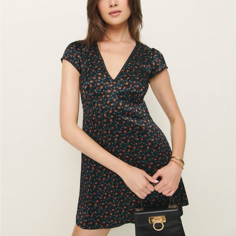 Reformation Amellia Silk Dress